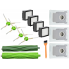 ZESTAW SZCZOTKI FILTRY WORKI do iRobot Roomba COMBO J7 J7+ J9 J9+ PLUS